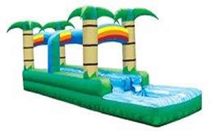 jilong slip n slide with water sprayer and surfboard